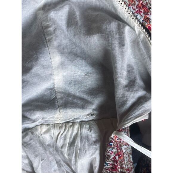 Haute hippie boho peasant fairy whimsical flutter sleeve  paisley maxi dress 2 - Picture 9 of 9